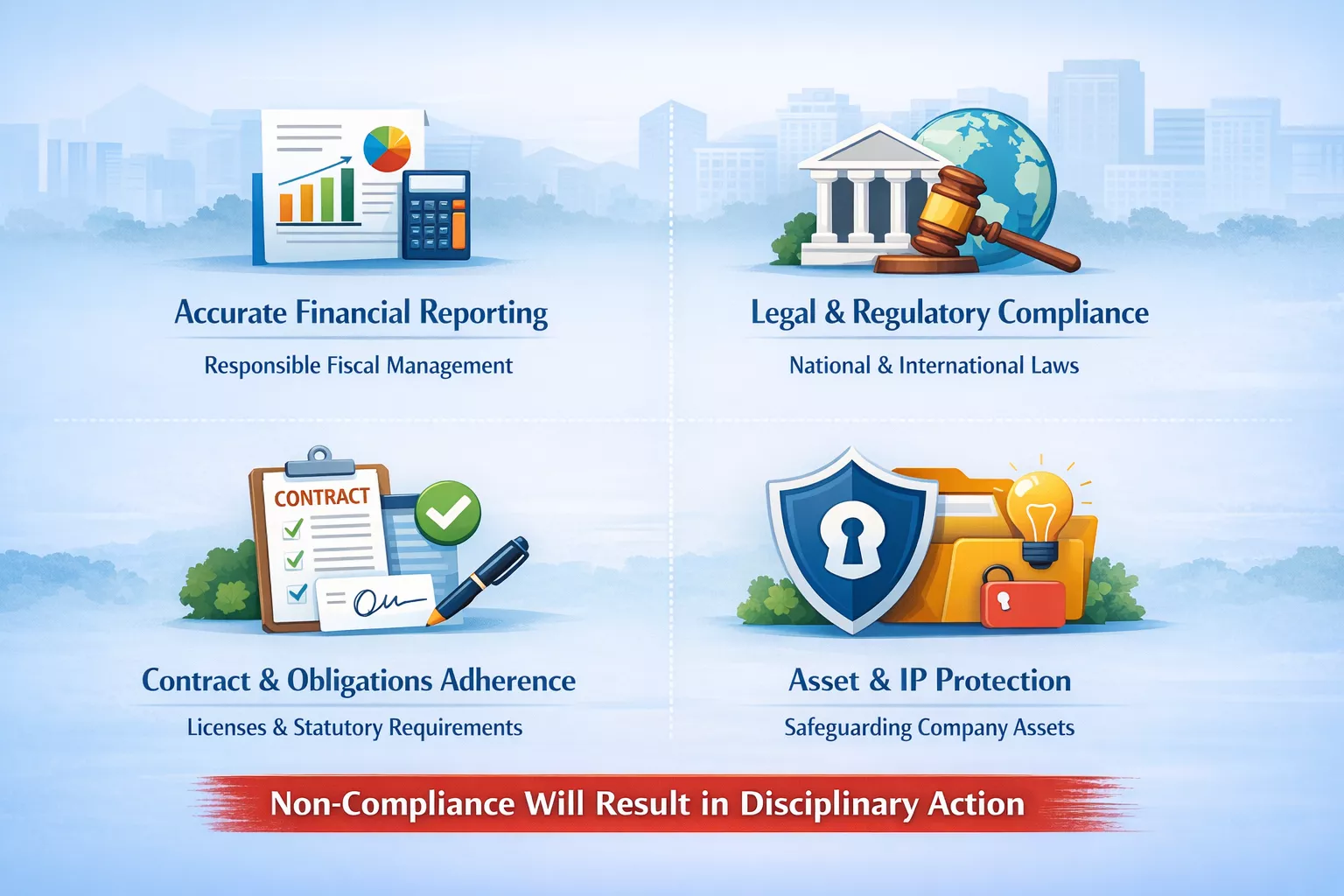 Corporate Governance and Compliance Infographic